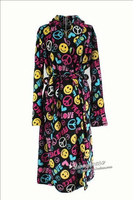 2012 coral fleece fancy cartoon women's robe sleepwear lounge