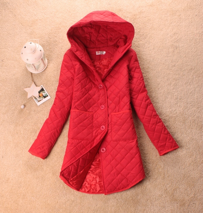 2012 cotton-padded jacket cotton-padded jacket winter thick outerwear medium-long wadded jacket female hooded Women