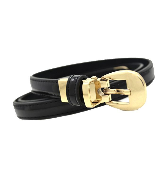 2012 Cowhide bottom fashion all-match women's thin belt female japanned leather candy color strap female