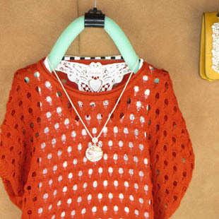 2012 cutout sweater pullover sweater o-neck hole sleeveless