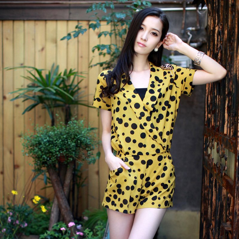 2012 dot temptation vintage slim jumpsuit clothing shorts