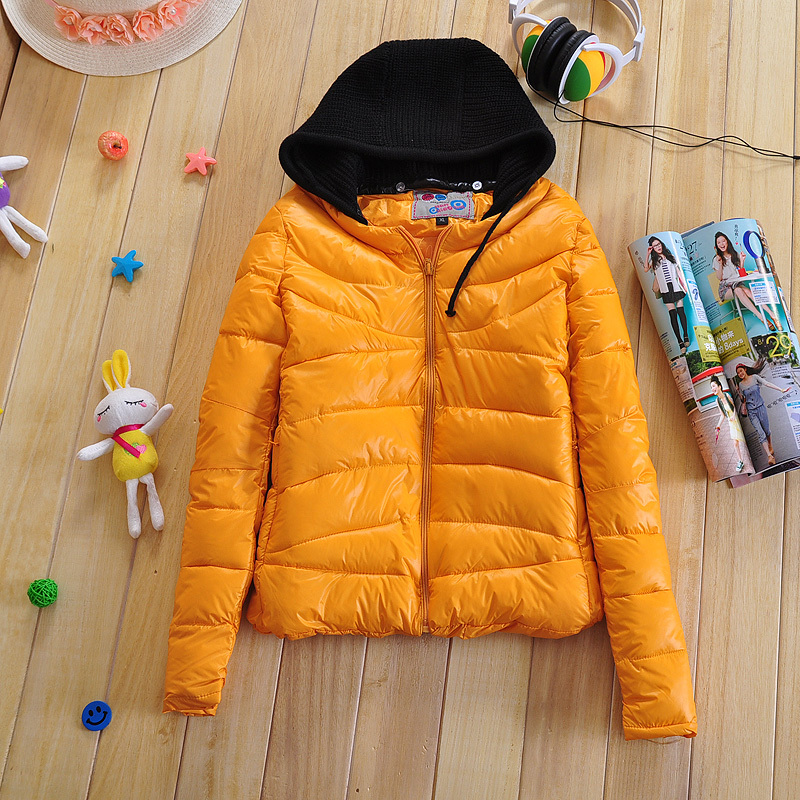 2012 down coat female short design detachable cap with a hood down coat all-match outerwear limited edition