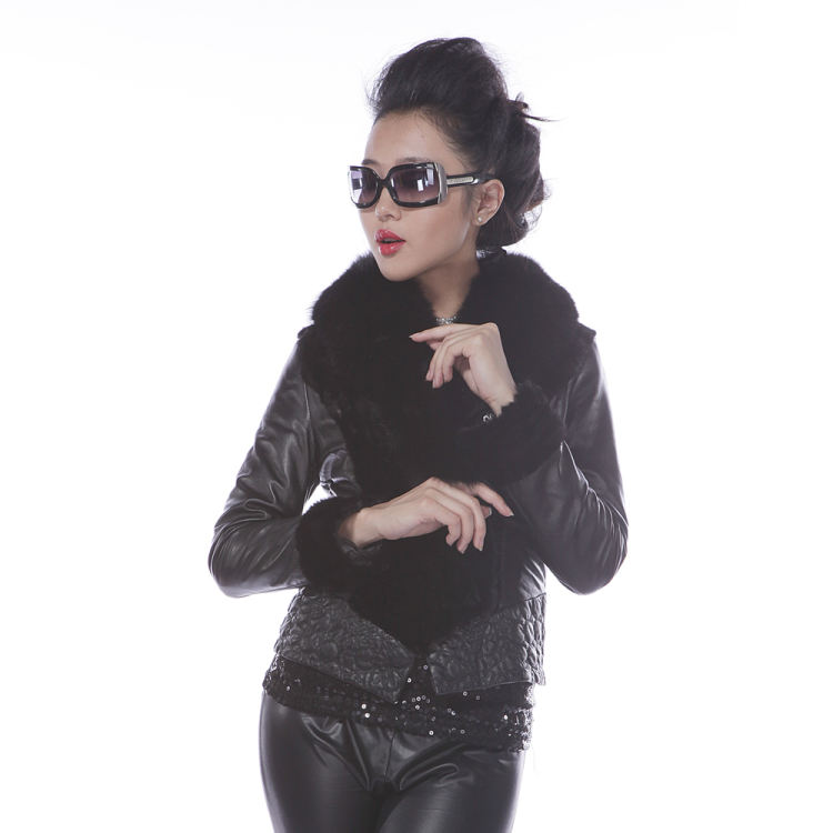 2012 elegant women's thermal outerwear fur hot-selling 1120