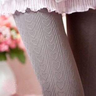 2012 Fall New! 80D Steetstyle heart print fashion sweety tights pantyhose for women Tights pantyhose