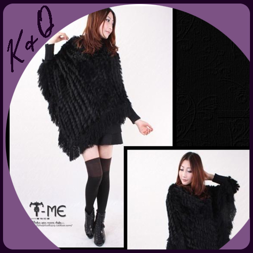 2012 fashion autumn and winter fur coat rex rabbit fur knitted shawl large cloak fashion thermal, manufacturer dropship