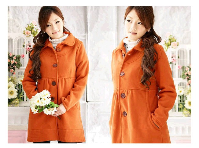 2012 fashion autumn and winter maternity clothing fashion single breasted maternity top outerwear