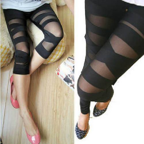 2012 Fashion Cross-bundled Lace Hole Hollow Leggings Net Yarn Stretch Tights Stockings Pantyhose Free Shipping