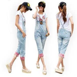 2012 Fashion Denim Lady Workwear Uniform Jean Overalls