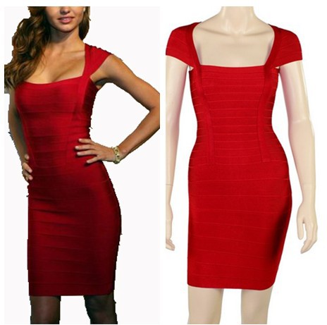 2012 Fashion Designed Red Bandage Dress