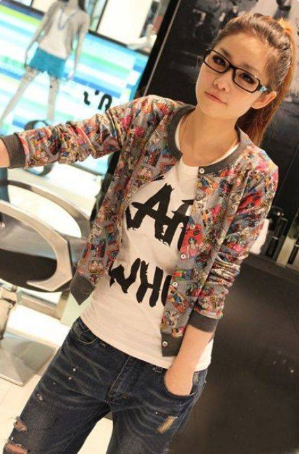 2012 Fashion Korean Brand new women Coat Casual Outwear short jacket free shipping Super price