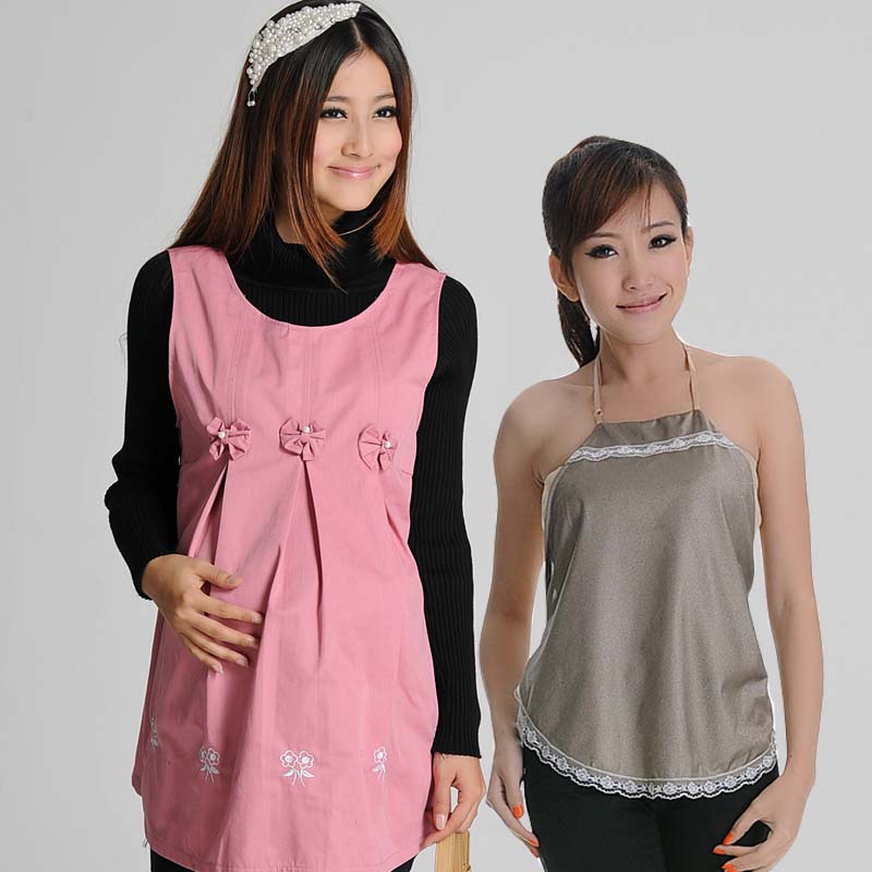 2012 fashion metal/silver fibre Radiation-resistant maternity clothing/dress/vest,(camis gift)