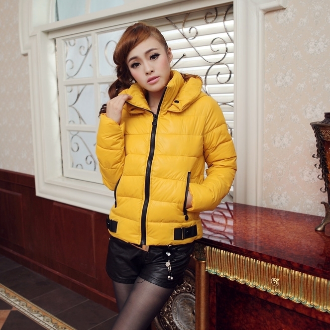 2012 fashion Slim glossy thickening down coat,freeshipping