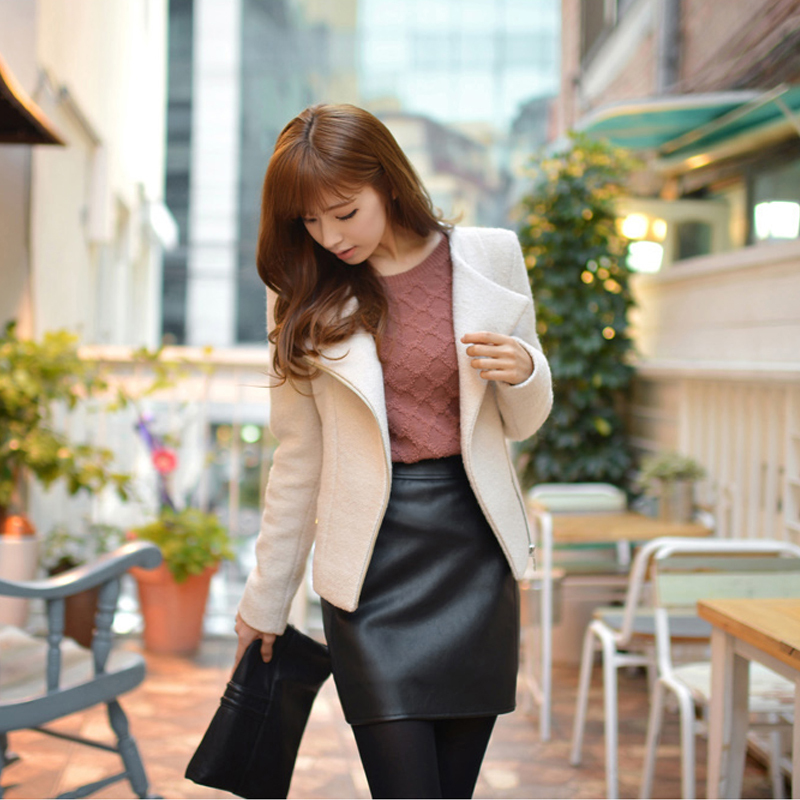 2012 fashion slim hip PU bust skirt bust skirt slim hip skirt leather skirt