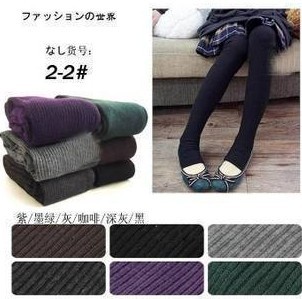 2012 Fashion Warm Women Winter Tights Legging Vertical Bar Step Foot Socks Pantyhose Stockings Cotton Boot Bars Pants