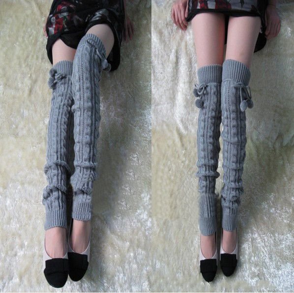 2012 Fashion Women Lady's Knitting Leg Warmer Twisted Winter Leg Cover