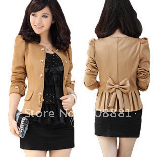 2012 fashion women's coat for spring and autumn short jacket outerwear + frees shipping