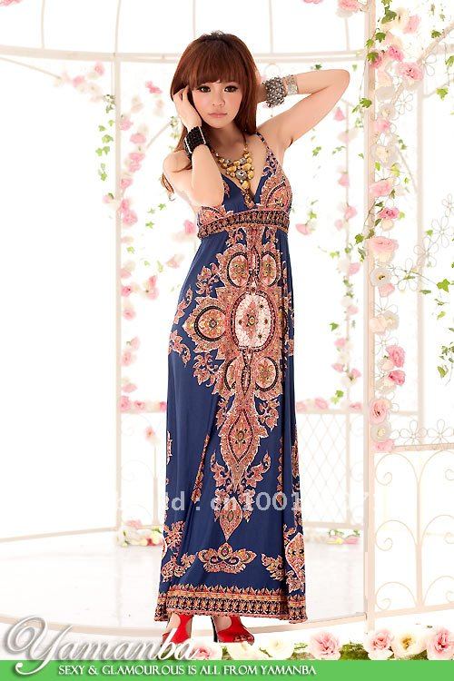 2012 fashion Women sexy dresses Bohenmia Princess long Maxi dresses new Hot Sell Tube BOHO Dress Free Shipping