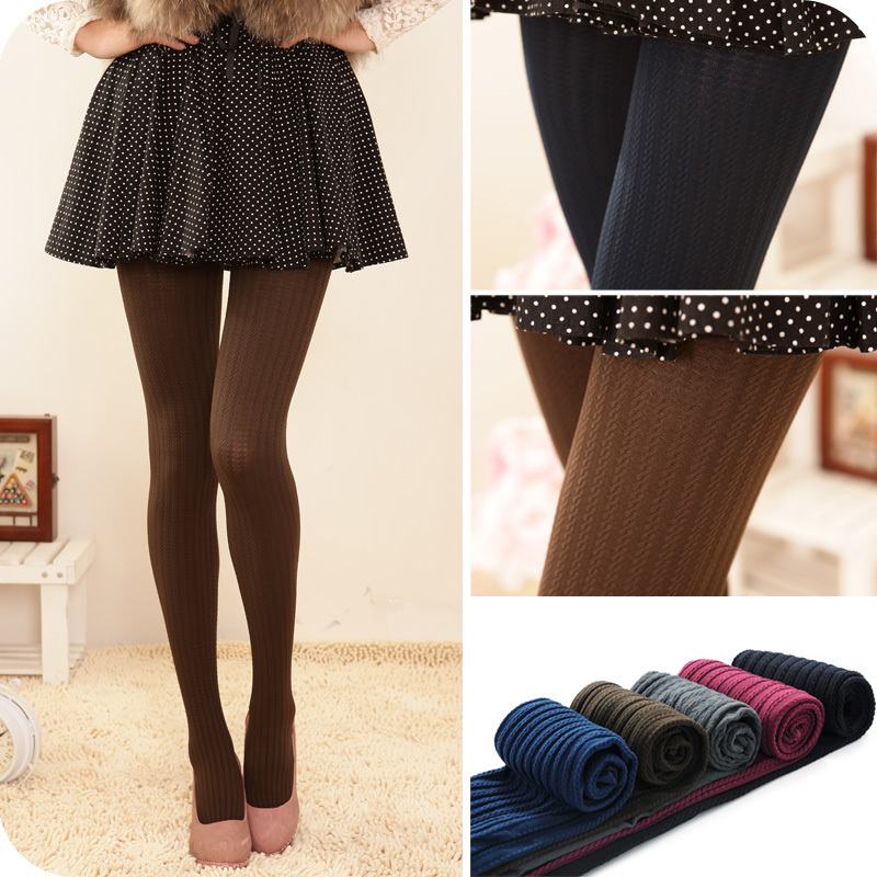 2012 Fashion Women Skinny Elastic Pantyhose Patterned Leggings For Women Ladies Tights KC X0106 Free Shipping Over$15 ,MH