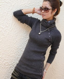 2012 Fashion Women Wool Sweater Thermal Turtleneck Sweatershirt Cardigan Outerwear Slim Long Sweatershirt Women Knitted Hoodies