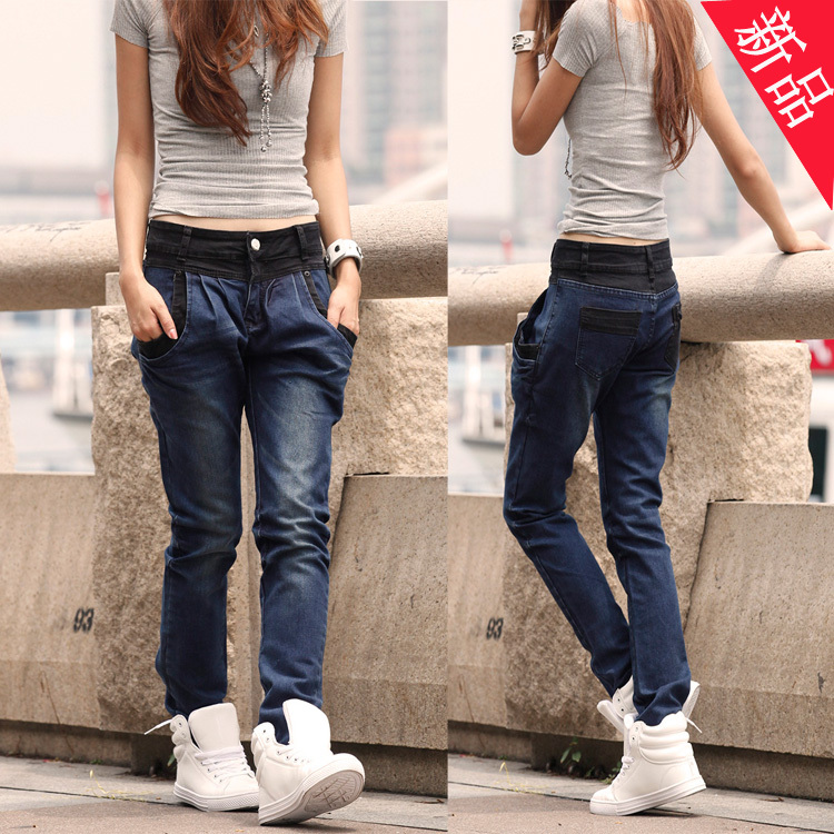 2012 fashionable casual straight jeans trousers pants harem pants jeans