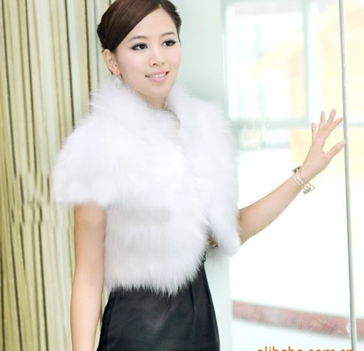 2012 faux fur coat outerwear short design female fur top vest waistcoat vest