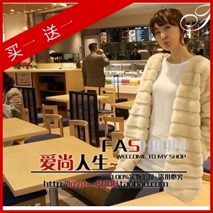 2012 faux outerwear fur coat short design outerwear fur overcoat