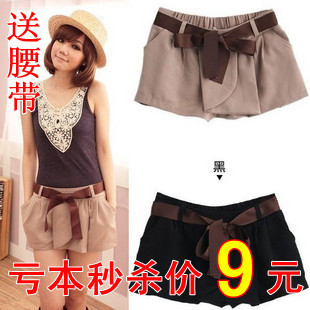 2012 female all-match elastic overalls shorts