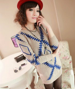 2012 female autumn and winter new arrival vintage slim all-match basic sweater shirt pullover sweater outerwear