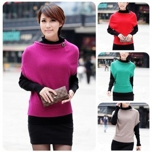 2012 female autumn new arrival sweater the two piece set batwing shirt