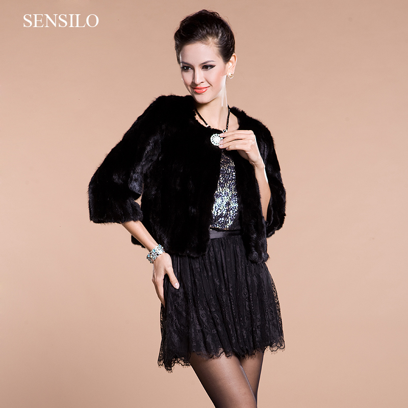 2012 fight mink fur coat short design black with crystal adored fight genuine mink fur overcoat short top free shipping s0112