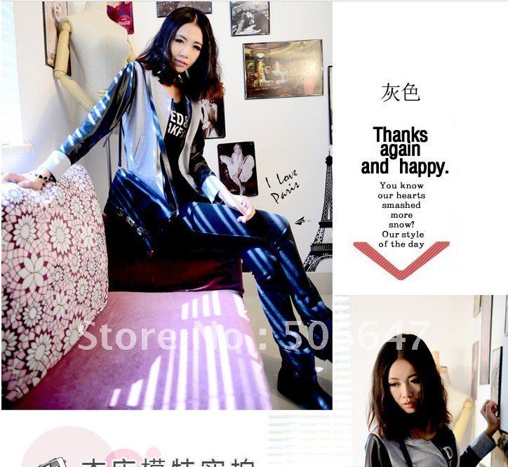 2012 free shipping autumn small women's zipper personalized jacket style long-sleeve outerwear