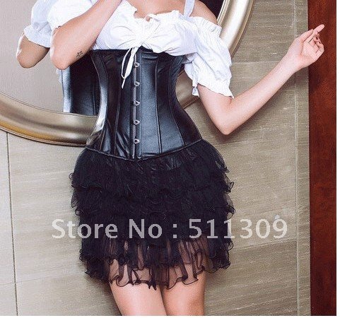 2012 Free Shipping Black Waist Cincher Underbust Women Sexy Corset Wholesale and Retail ,9423