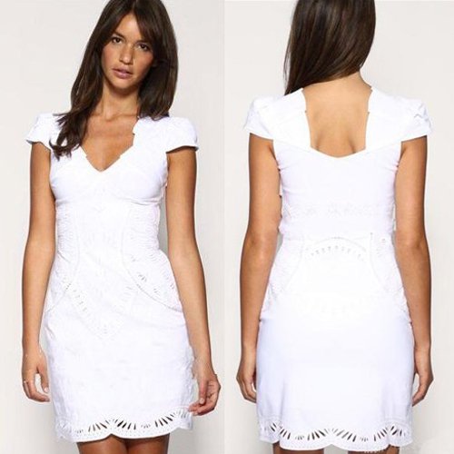 2012 free shipping Dress V neck Dresses fashion cute dress dropship wholesalers