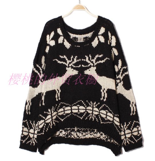 2012 Free Shipping Fashion Autumn And Winter Women Thickening Pullover Knitted Sweater  L9002