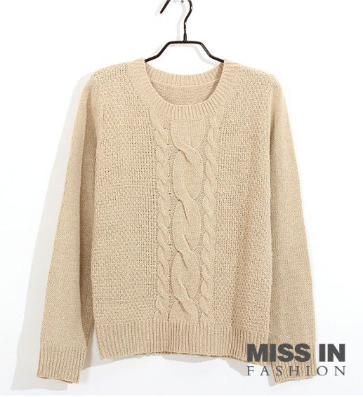 2012 Free shipping hot sale Fashion Pure color sweater pullovers loose coat s682