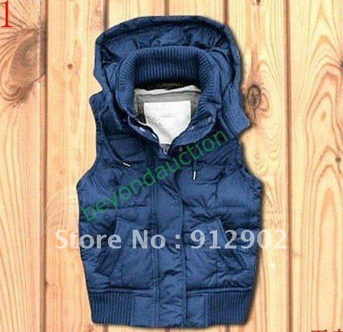 2012 free shipping hot sale women's down vest fashion down vest winter clothes 7 colours!!