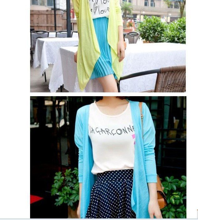 2012 free shipping wind coat  coat OUTWEAR  Powder Blue  popular top hot many colors sunscreen sun block