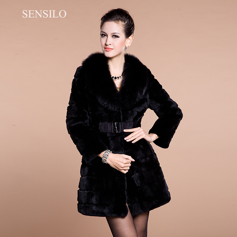 2012 full piece ladies rex rabbit fur long coat 3 color very gorgeous with belt rex rabbit fur overcoat s0681 free shipping