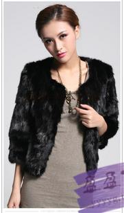 2012 fur coat 9 slim faux rabbit short jacket