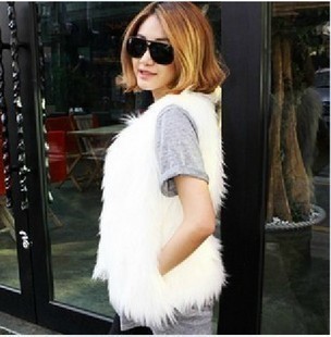 2012 fur coat cape scarf long imitation mink rabbit fur shawl thickening vest