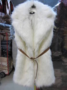 2012 fur coat vest cape scarf long imitation mink rabbit fur small vest