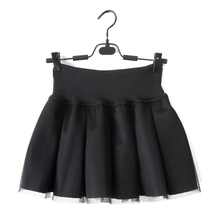 2012 gauze thick cotton cloth pleated puff skirt mini short skirt 915 2 Leather fashion