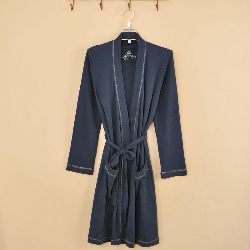 2012 general 100% cotton long design long-sleeve bathrobes robe plus size 2a f2