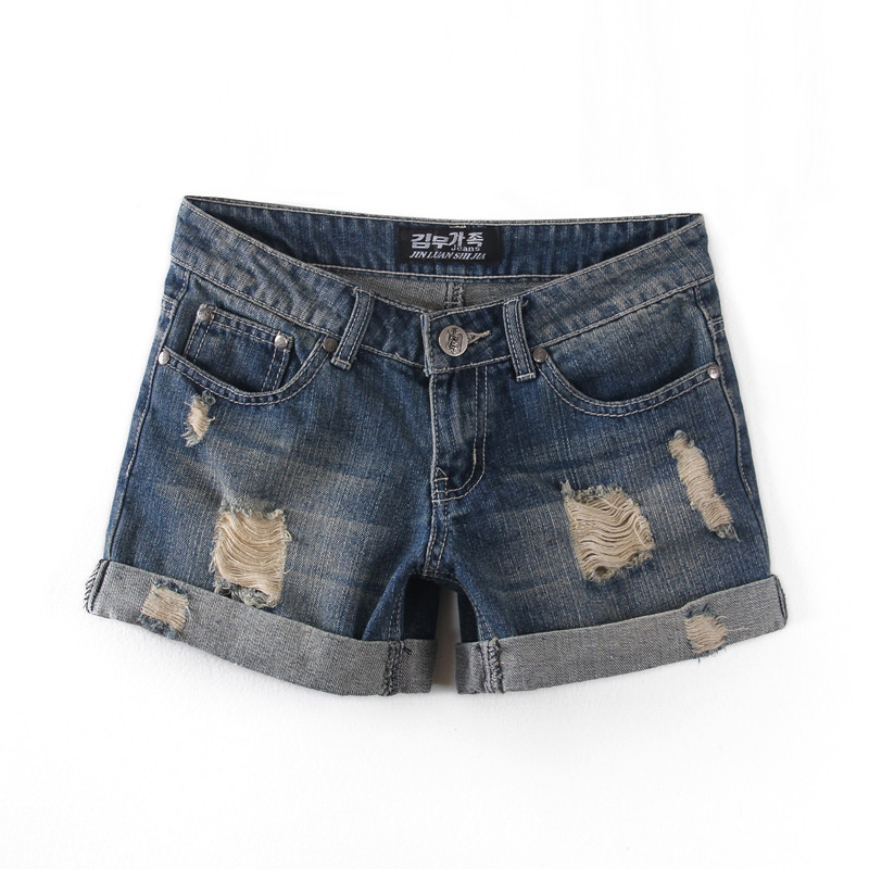 2012 general hole casual plus size denim shorts female trousers denim