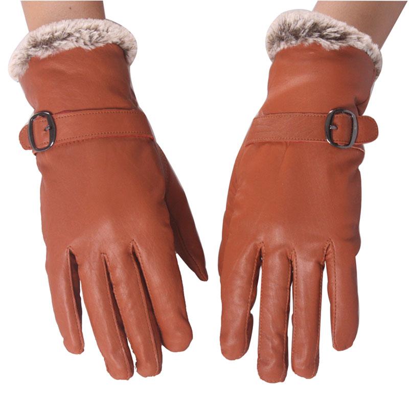 2012 genuine leather gloves male Women winter thermal gloves commercial gloves lovers design