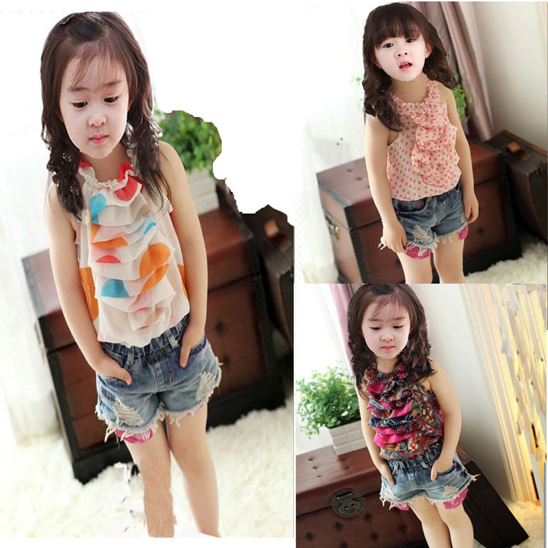 2012 girls clothing super thin all-match chiffon spaghetti strap top