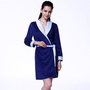 2012 high quality velvet sleepwear robe women's bathrobes lounge rp002