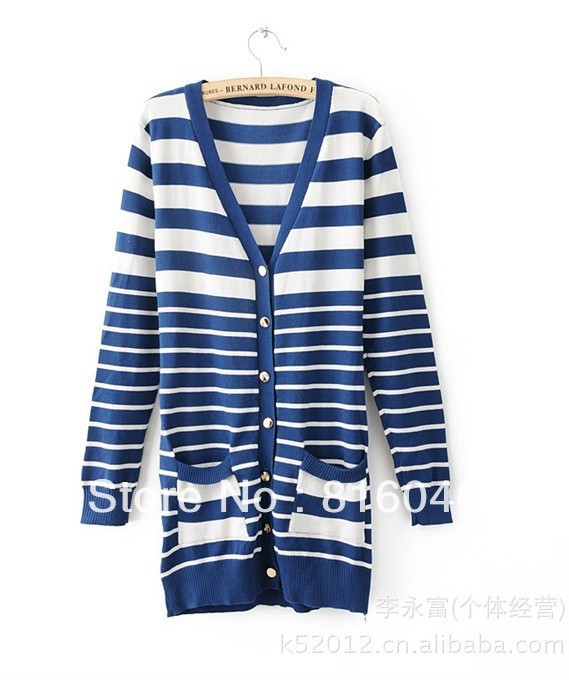 2012 HOT!3 color new arrival fashion women's long hooded jacket Color Mixing slim sweater cardigan  coat for lady