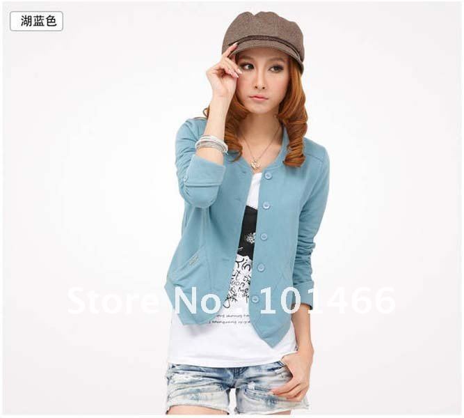 2012 HOT Korean Style Cotton Blend Autumn's Casual Fashion Top/Cardigan 1824 NEW