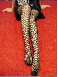 2012 hot sale and good-high quality and sexy decorative striped design Pantyhose